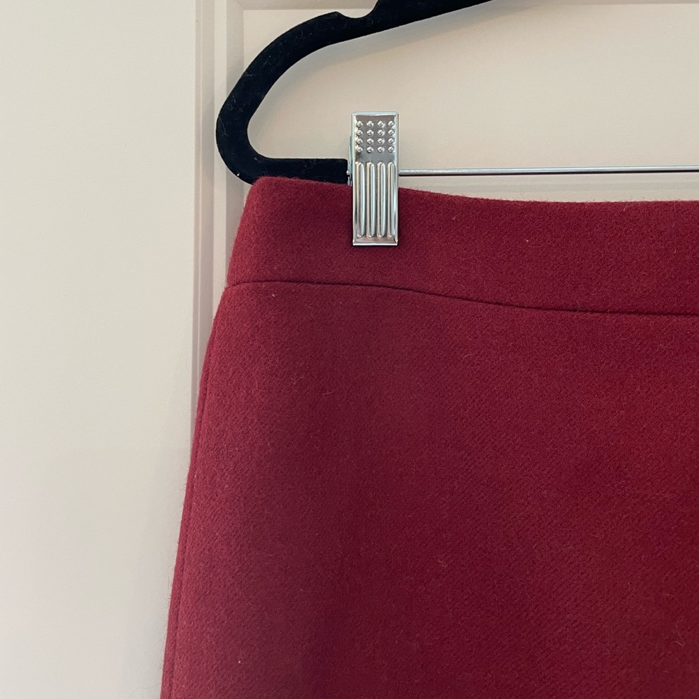 Maroon J. Crew #2 Pencil Skirt